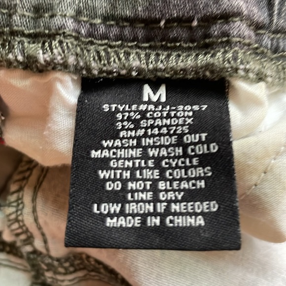 American Bazi Camo Jogger Pants Red Side Panels Sz M Stretch Style Tag: #RJJ-20 - Picture 5 of 11